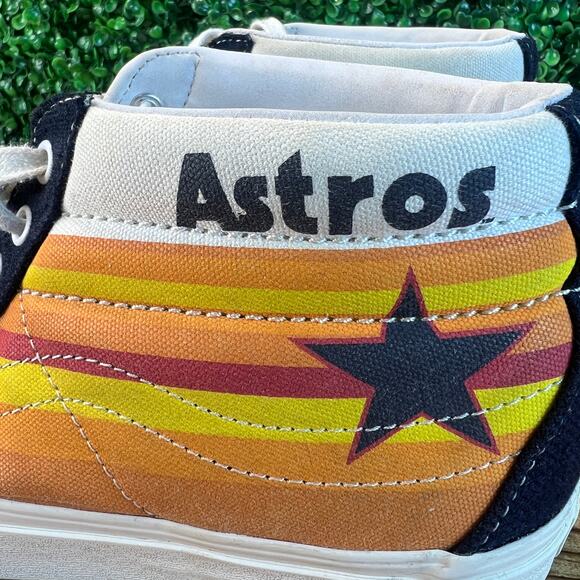 Houston Astros Vans Off The Wall Shoes Sk8-Mid MLB Sz Men\'s 10 Women\'s 11.5 Rare main image 15